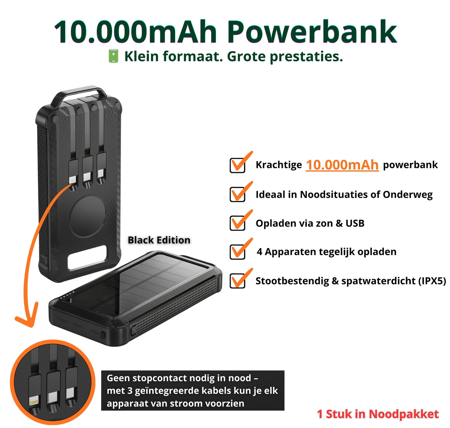 Noodpakket L – Voor nood, avontuur en zelfredzaamheid
