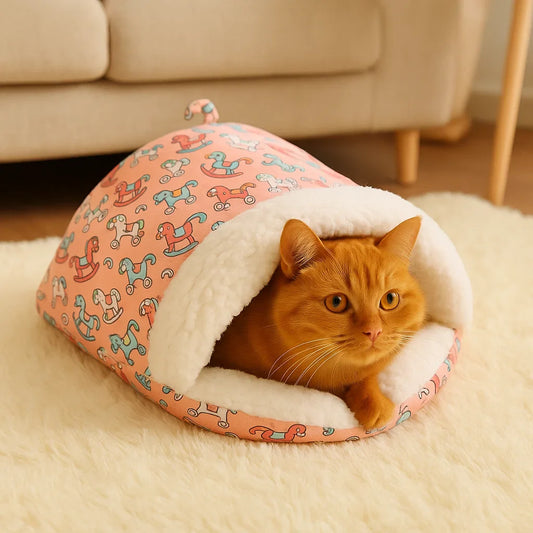 SnugglePoes zachte kattenslaapzak