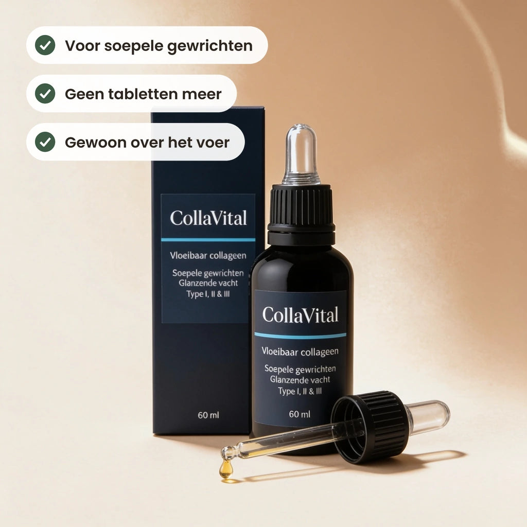 CollaVital flesje en doos met pipet, voor soepele gewrichten en zonder tabletten