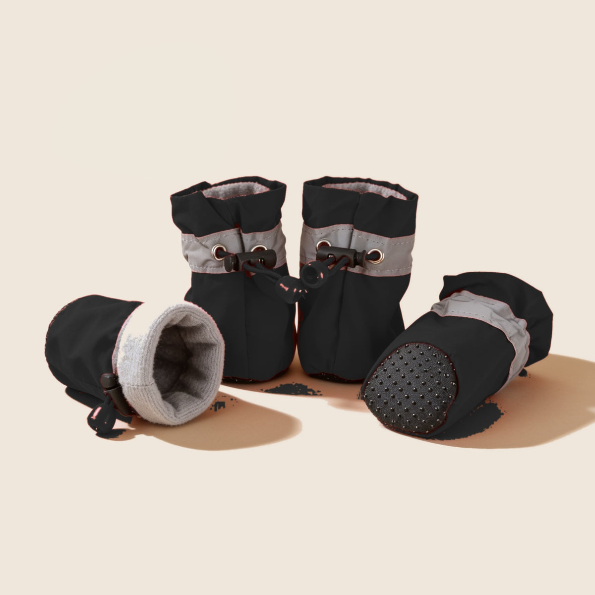 DryPaws in het zwart, de complete set van vier