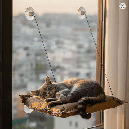 SunGaze - Kattenhangmat voor het raam met zuignappen