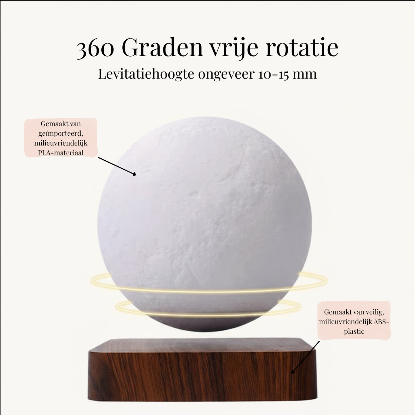 Moonora - Zwevende maan lamp