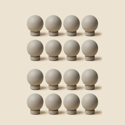 Set van 16 vervangkoppen