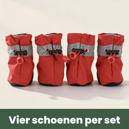 De vier DryPaws van een complete set naast elkaar