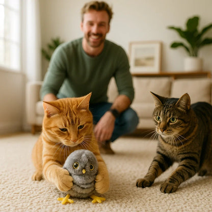 ChirpWing - interactief kattenspeelgoed vogel die fladdert en tjilpt
