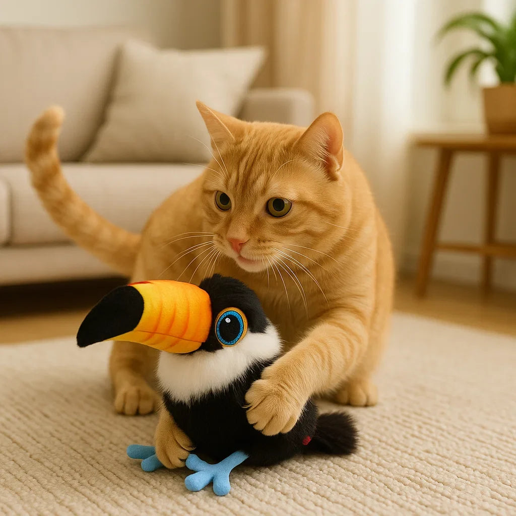 ChirpWing - interactief kattenspeelgoed vogel die fladdert en tjilpt