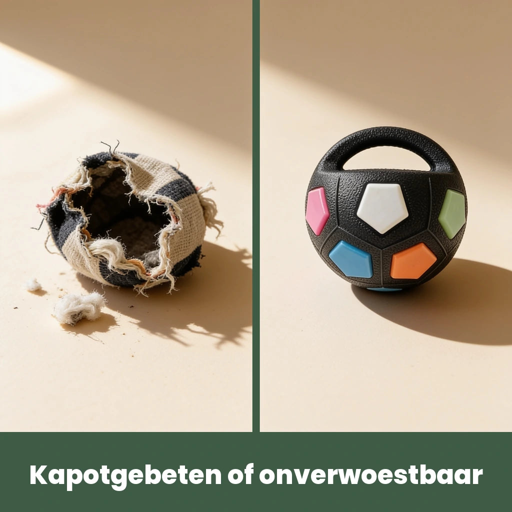 ToughBall voor en na, hetzelfde moment vergeleken