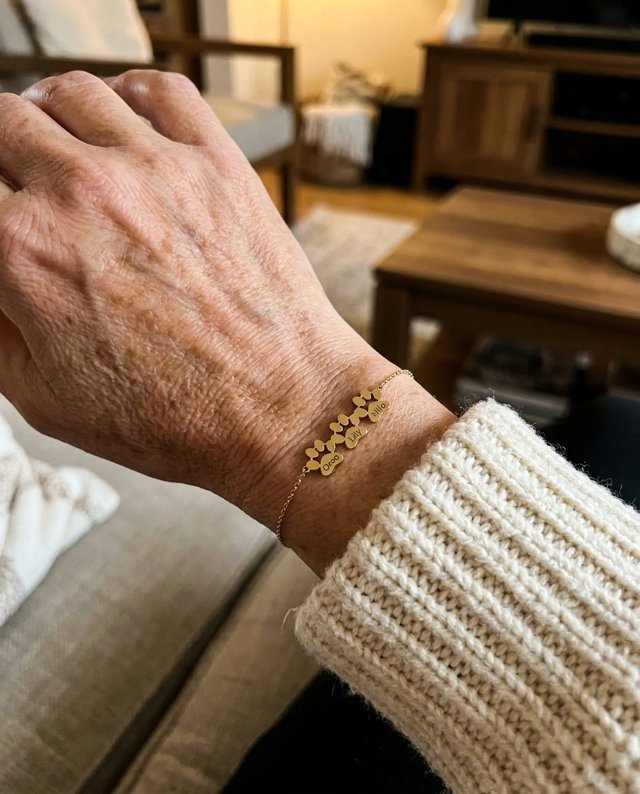 Klantfoto PawBond pootjesarmband van Anouk V.